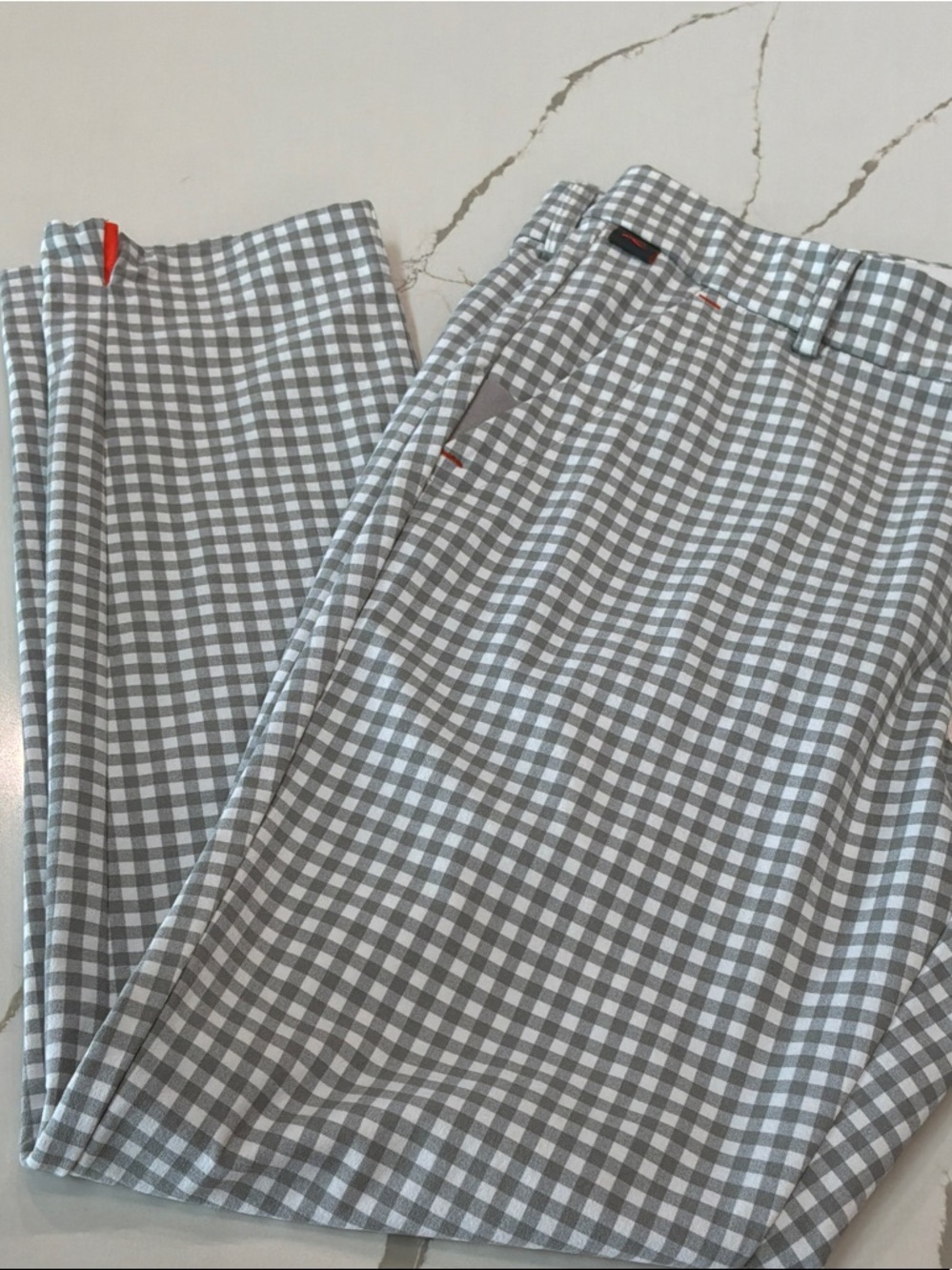 KJUS Ikala Treggings Pattern US 10 40Gray & White Gingham Golf Pants Online 248
